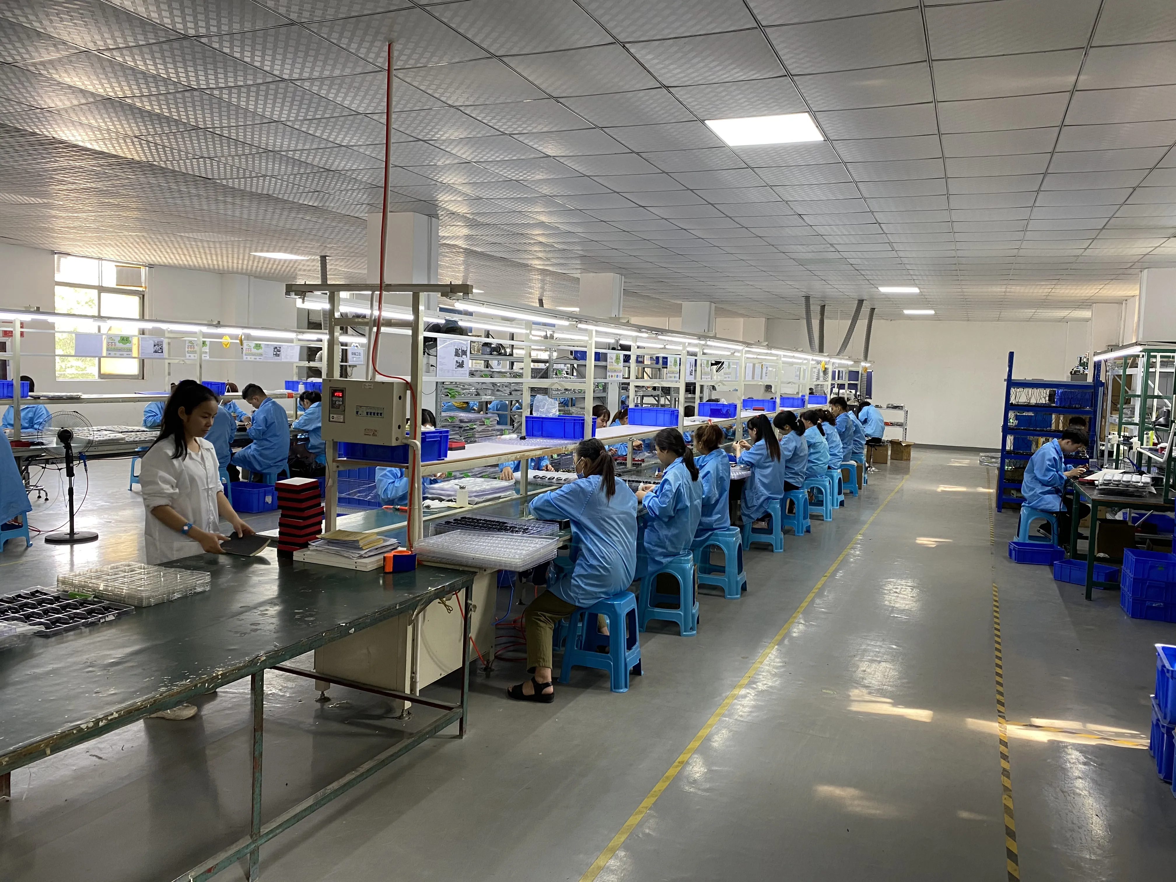 Action camera and eyewear camera production line