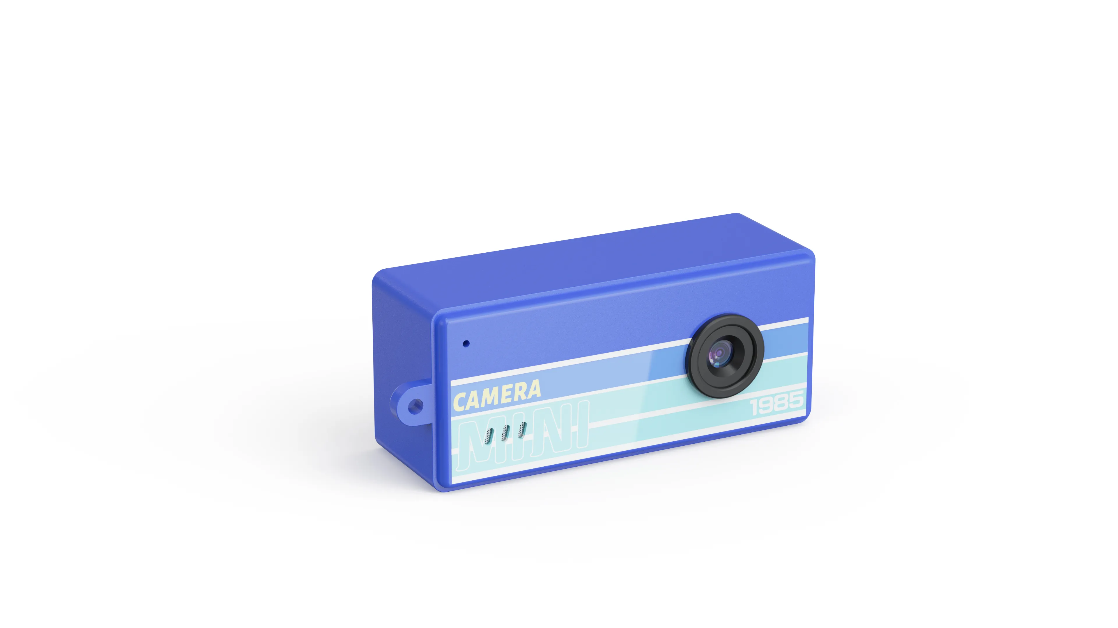 AC-7 blue color keychain camera