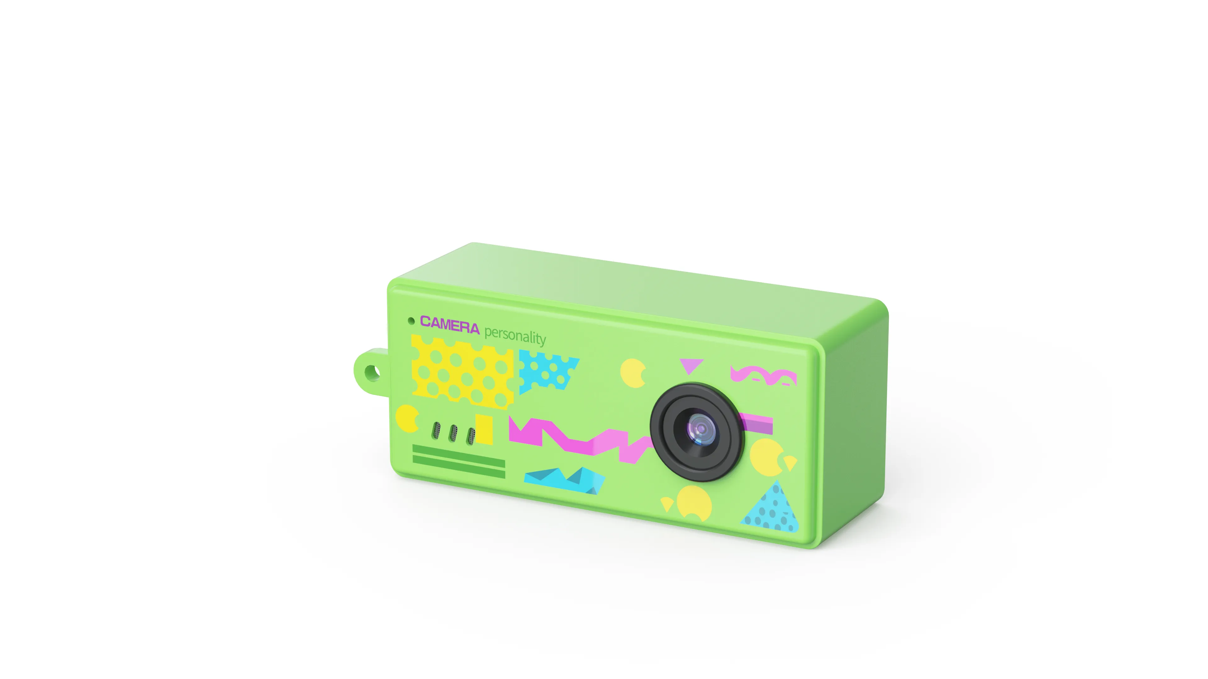 AC-7 green color keychain camera