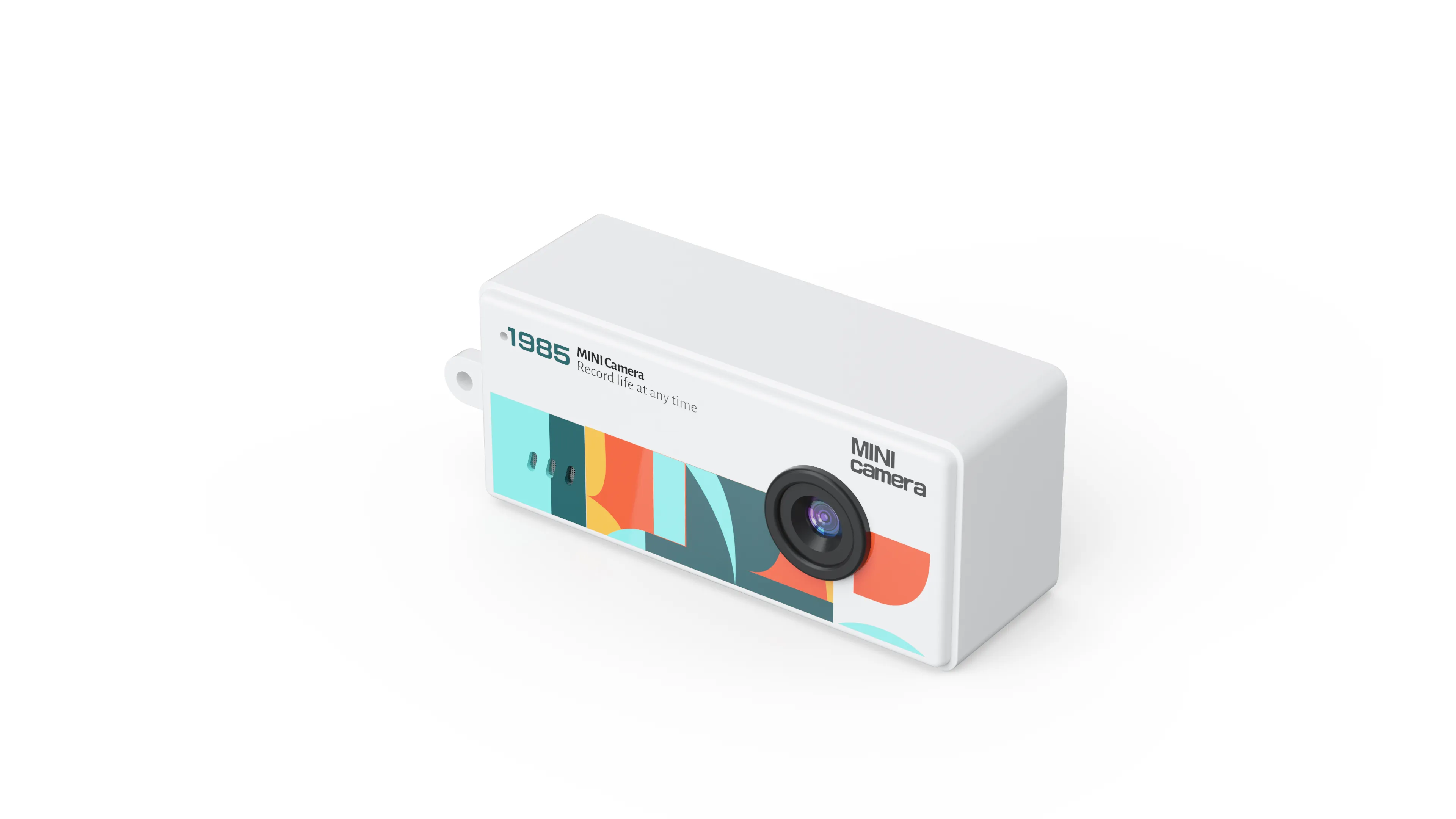 AC-7 white color keychain camera