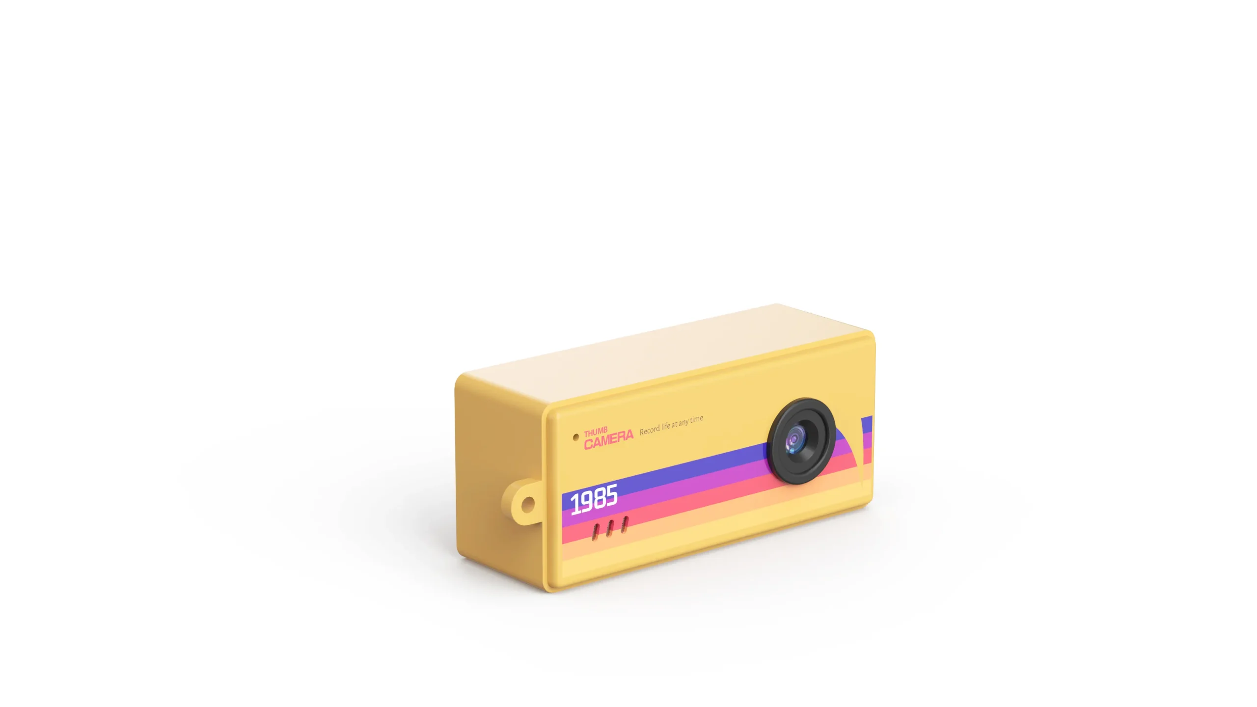 cool digital cameras in factory colors lined up for a bulk order